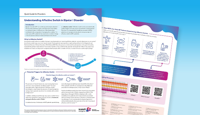 Understanding Affective Switch in Bipolar I Disorder